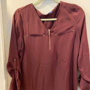 ¼ Zip Blouse